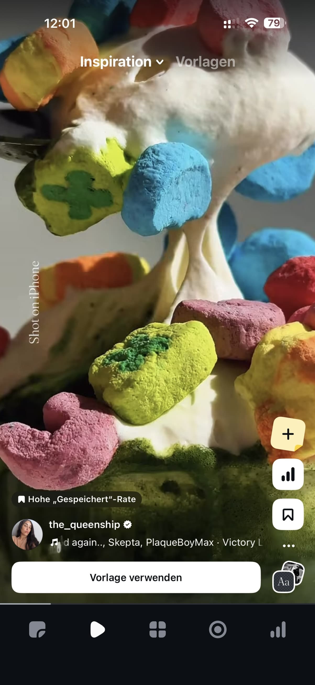 Edits App Interface Screenshot Vorlagen