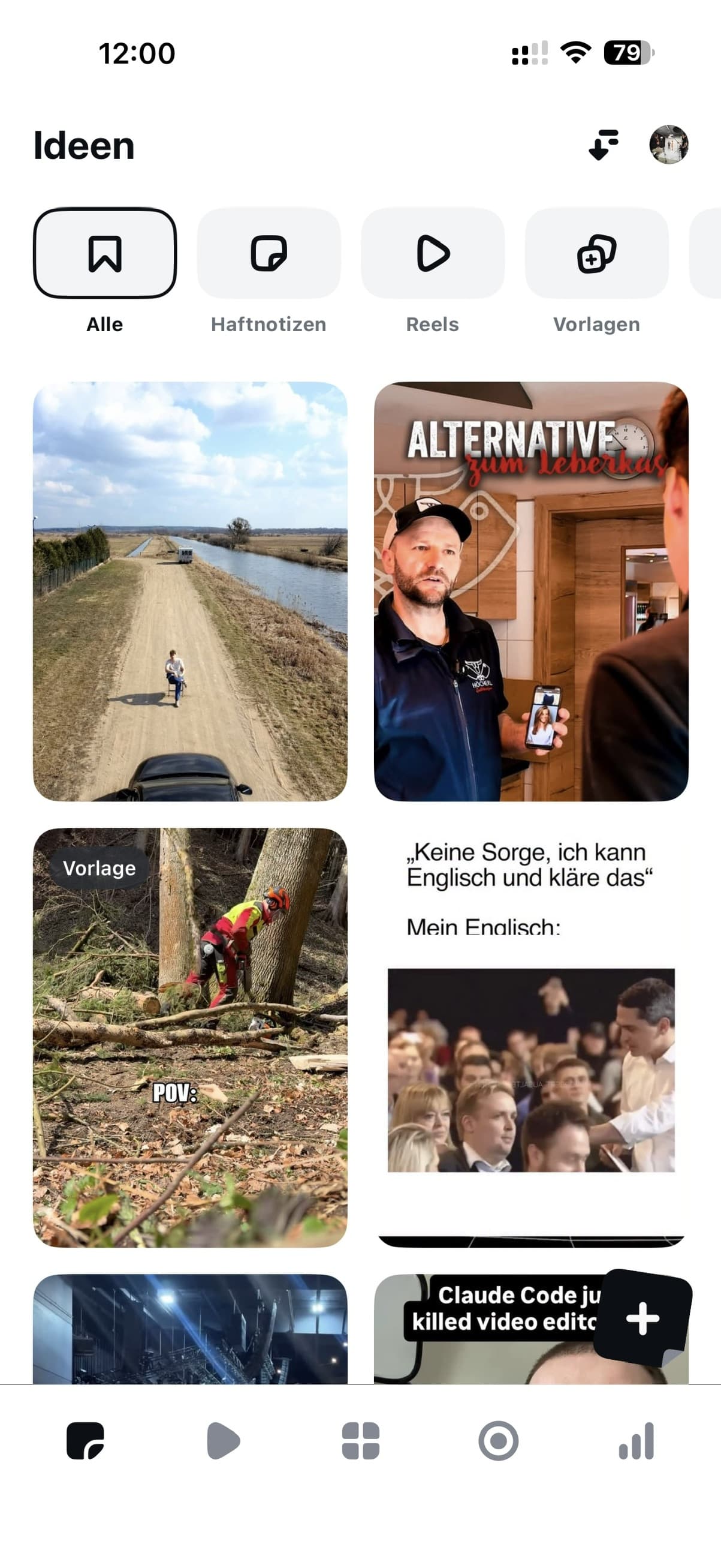 Edits App Interface Screenshot Ideen